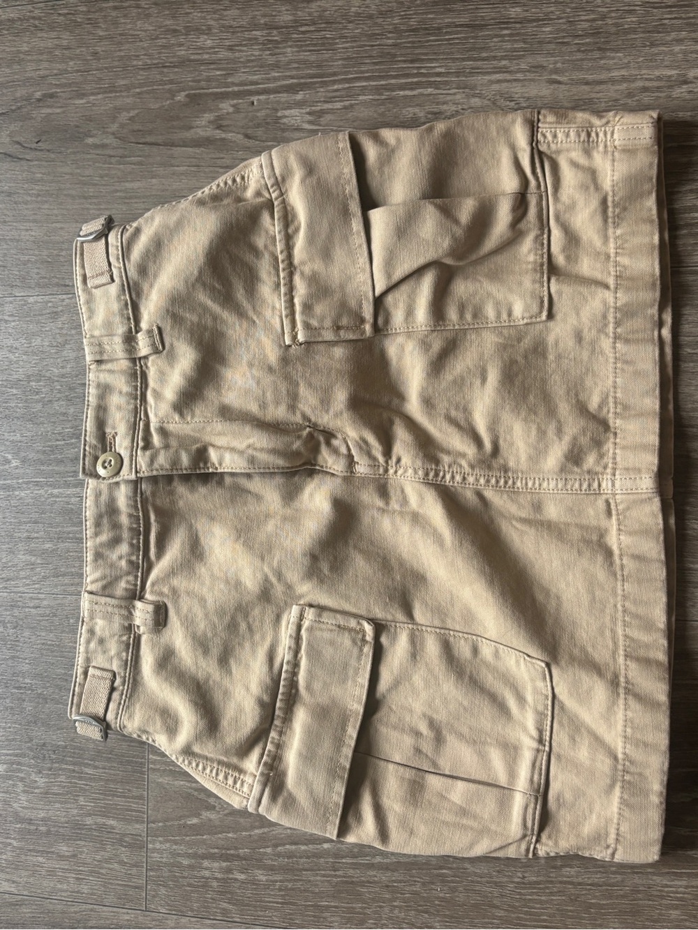 TNA mini tan cargo skirt
